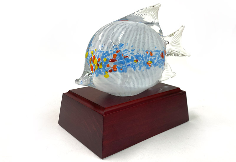 春池玻璃 多彩魚(白/青彩) 精裝盒